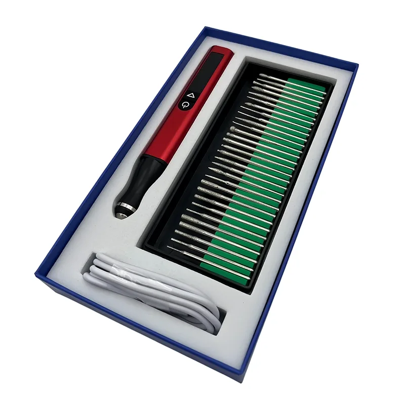 XOENAEN Cordless Electric Engraving Pen H102 – 30000RPM High-Speed Mini Rotary Tool Kit for Precision Carving, Grinding & Polishing product detail - precision engraving pen for jewelry repair tools supplier